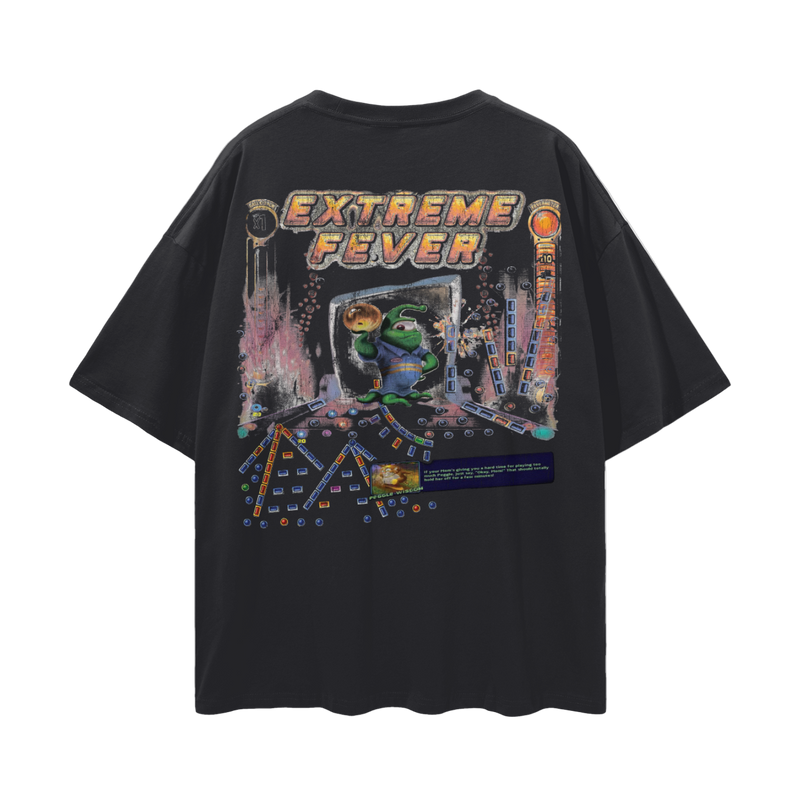 Peggle T-Shirt – Bjorn & Splork Oversized Tee, 100% Cotton Vintage Gaming Streetwear