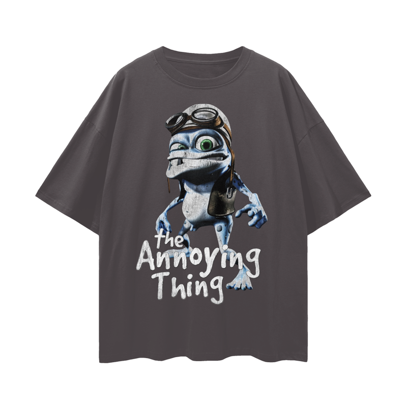 Crazy Frog Meme T-Shirt: Nostalgic 2000s Internetcore Tee The Annoying Thing 100% Cotton Unisex Loose Fit