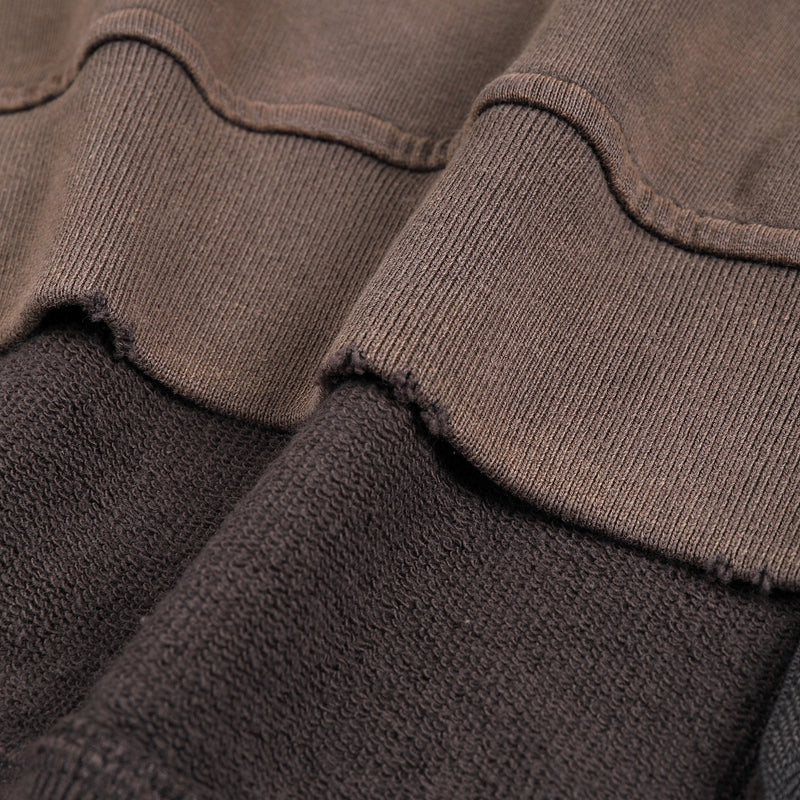 The Figurant Hand-Frayed Sunfade Zip Hoodie